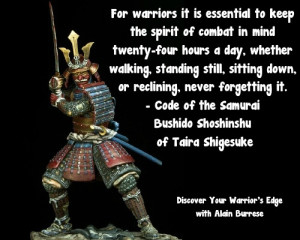 Samurai with Taira Shigesuke quote